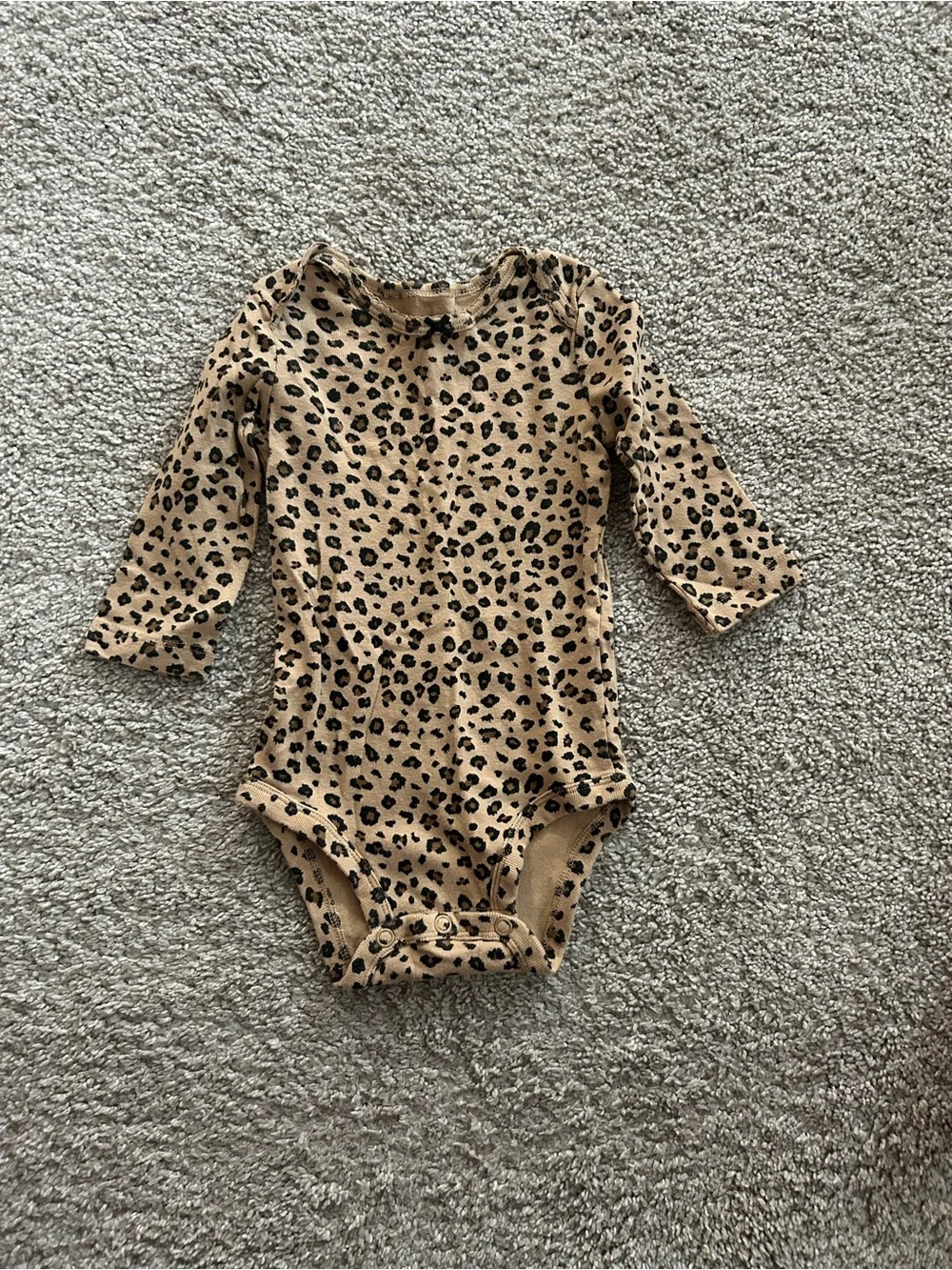 Carters 6 Month Leopard Print Onesie